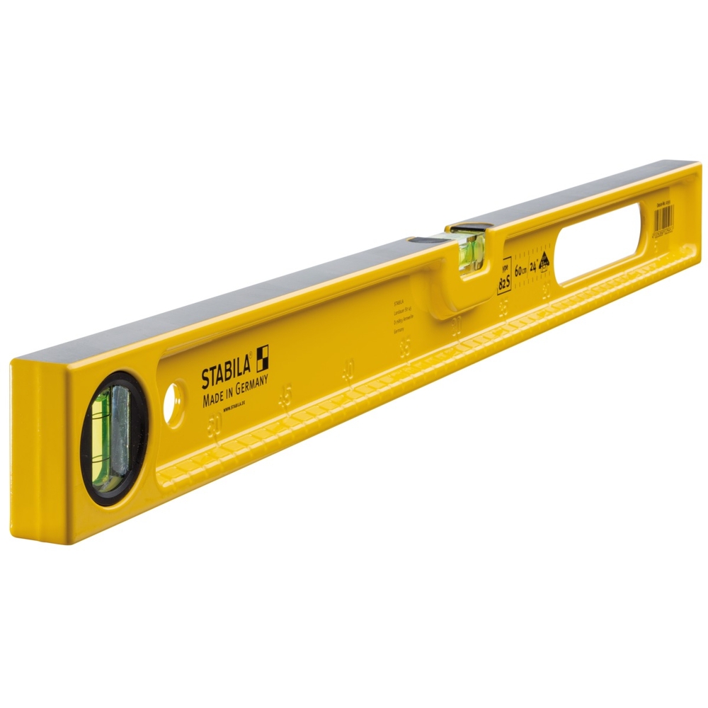 Niveau à bulle STABILA Type 82 S, 60 cm, graduation résistante à l’usure - 02595