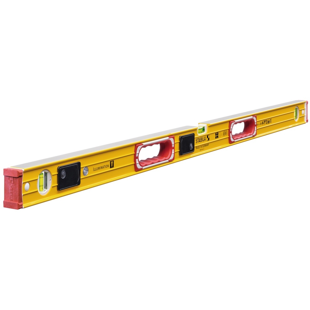 Niveau à bulle STABILA Type 196-2 LED, 122 cm, avec fioles éclairées - 17393