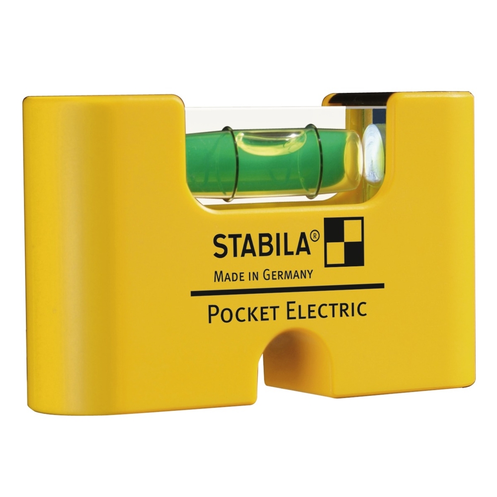Niveau à bulle STABILA Pocket Electric, 7 cm, avec système d’aimants aux terres rares - 17775