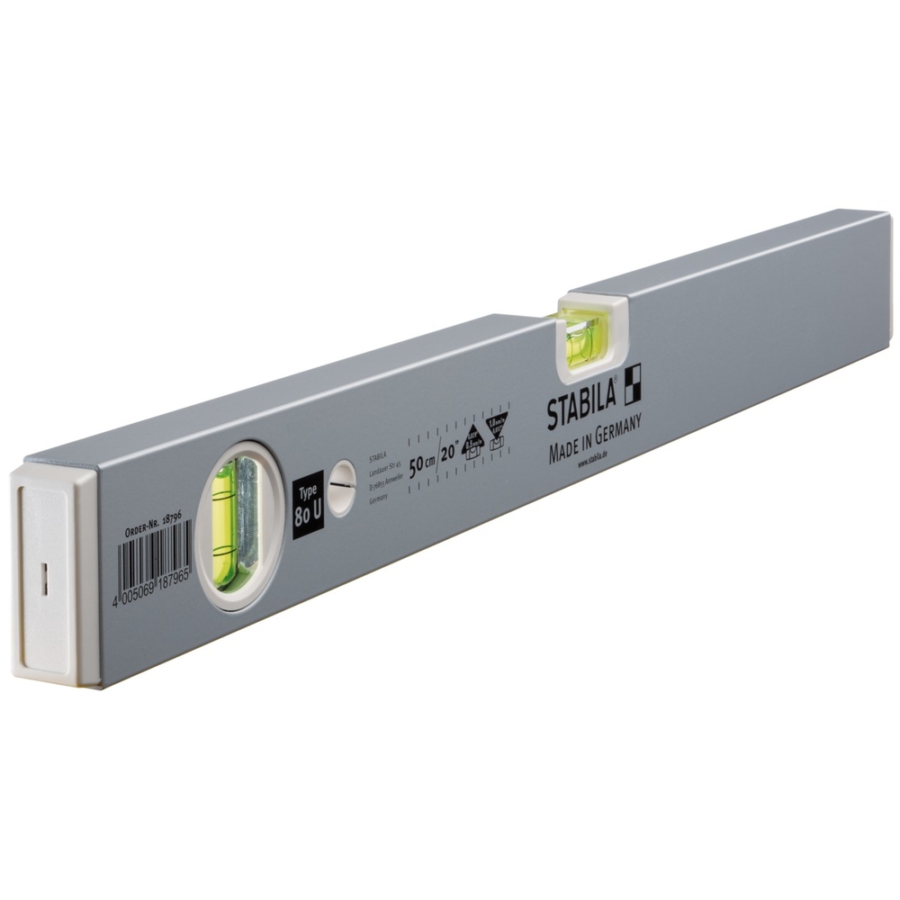 Niveau à bulle STABILA Type 80 U, 50 cm - 18796