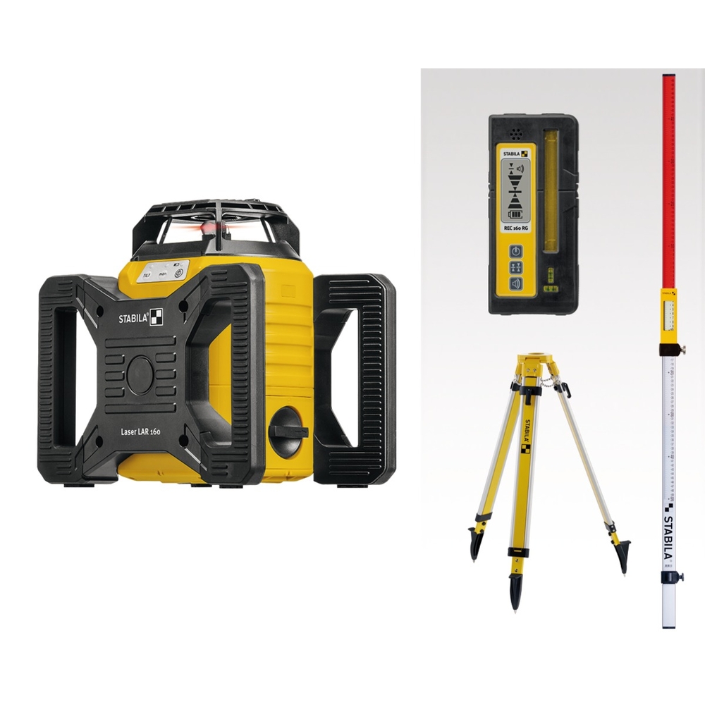 Laser rotatif STABILA LAR 160, set de 7 pièces - 19241