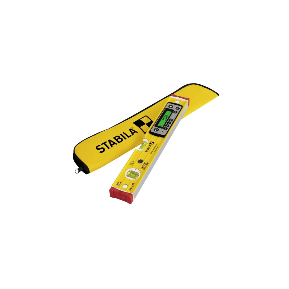 Niveau à bulle numérique STABILA TECH 196 DL - 40cm avec sacoche - 19830
