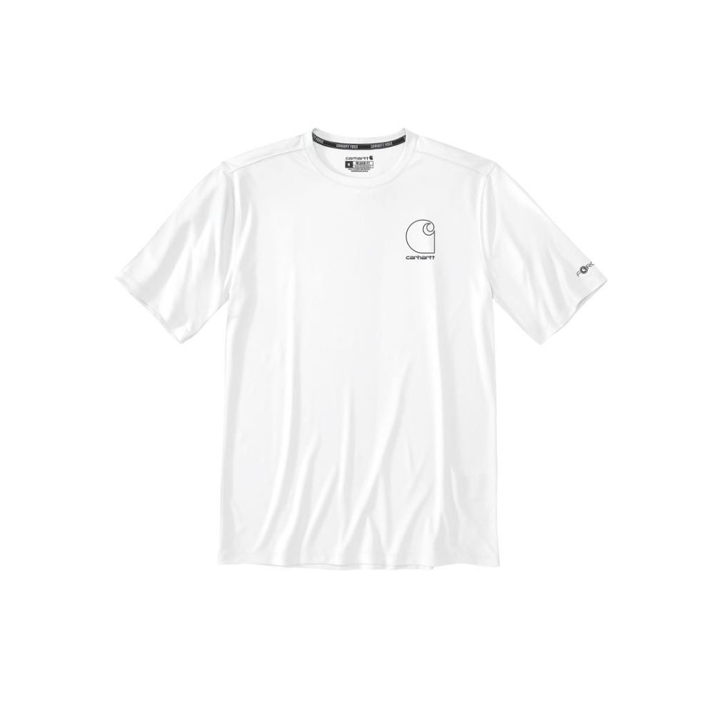 T-shirt Force Sun Defender Manches Courtes - Blanc WHT - CARHARTT - 107182