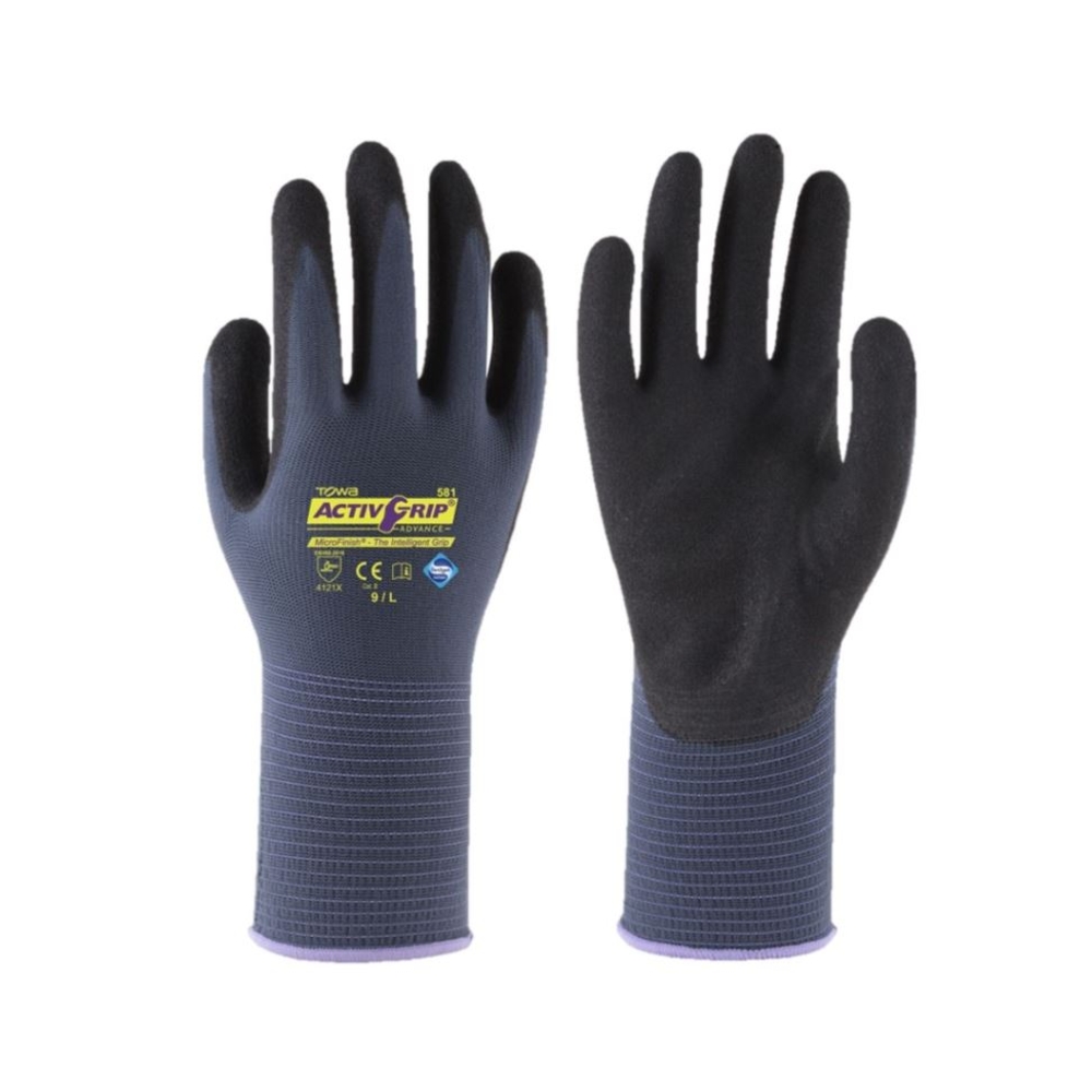 Gants ACTIVGRIP ADVANCE bleu-gris - TOWA - AG581