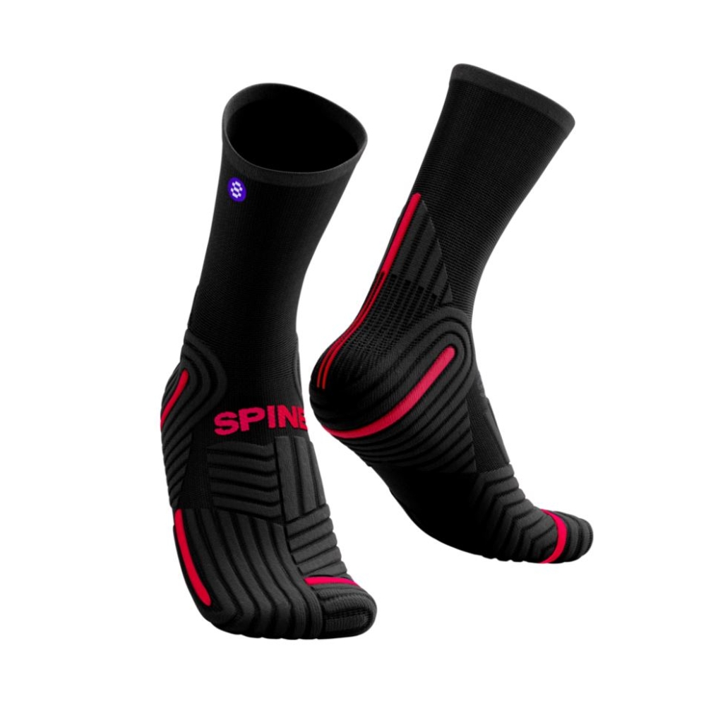 Chaussettes FR Pro coupe courte Noir/Rouge BLR - SPINE - FRSKSPROSC