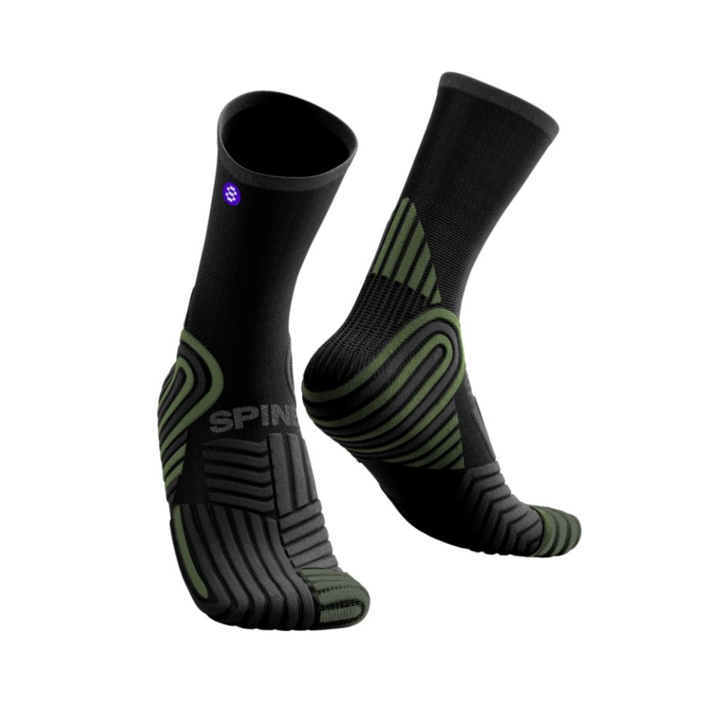 Chaussettes WATERPROOF SHORT CUT Noir & Kaki - SPINE - FRSKWTPFSC