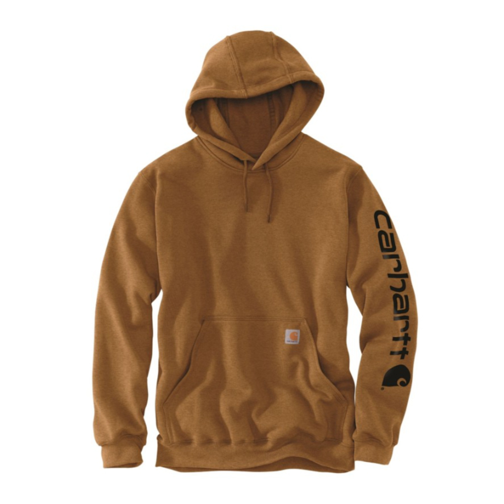 Sweat à capuche avec logo à manches Marron BRN - CARHARTT - K288