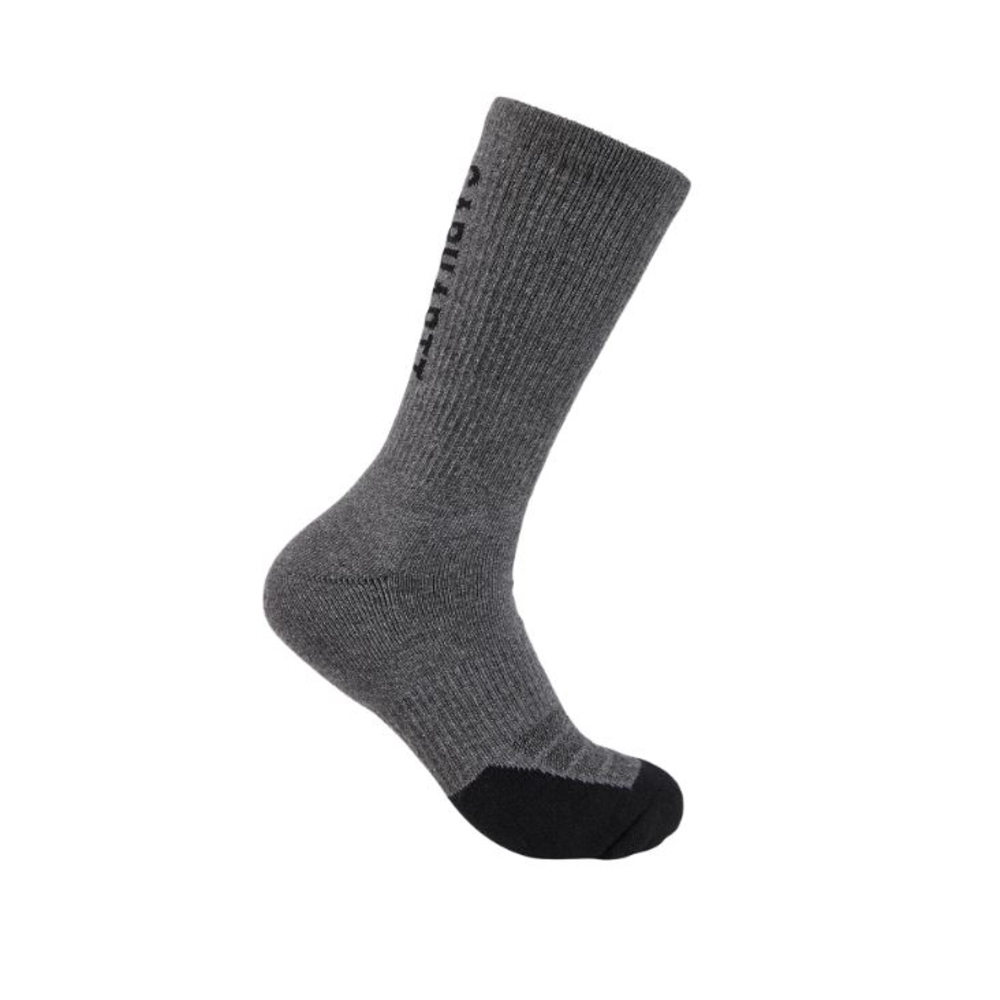 Chaussettes hautes MIDWEIGHT LOGO CREW (3PAIRES) Gris - CARHARTT -  SC9913M