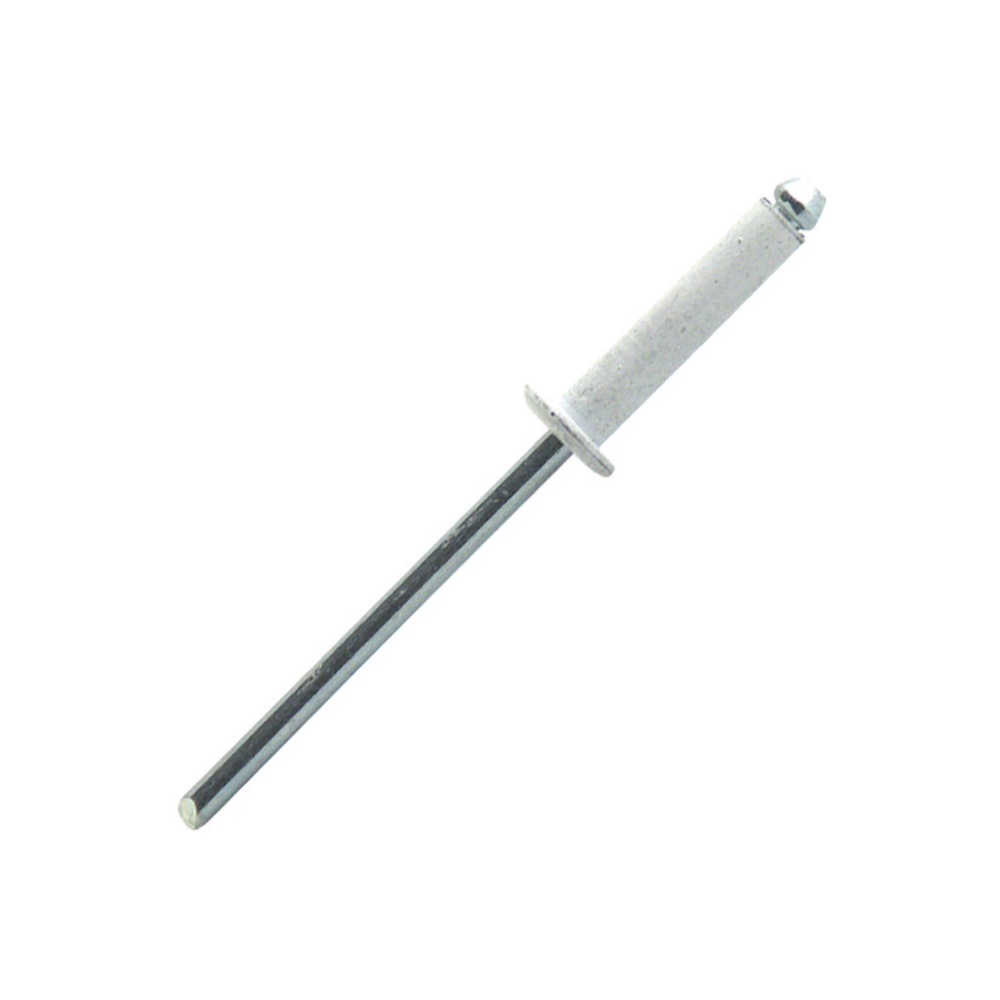 250 rivets standards à aluminium/acier à tête plate à RAL9003 à Ø4,8x16mm - SCELL-IT - AWD4816
