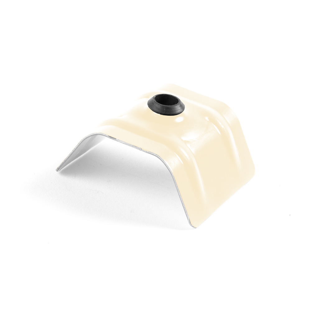 100 TRAPEZO-C - Cavalier bac acier - sommet de nervure type C1 - RAL1015 - SCELL-IT - CAV-TC1-1015