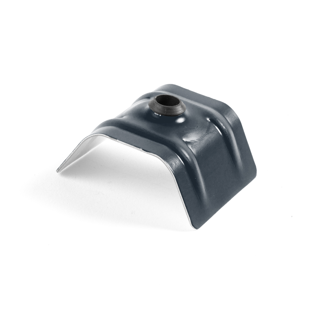 100 TRAPEZO-C - Cavalier bac acier - sommet de nervure type C1 - RAL7022 - SCELL-IT - CAV-TC1-7022