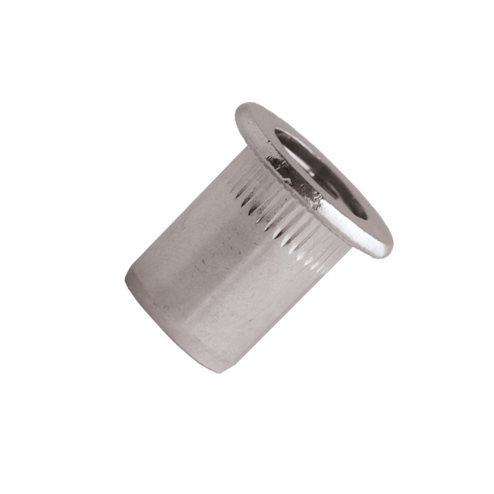500 écrous crantés borgne à inox A2 à tête plate à M6x19mm - SCELL-IT - ENBD0630