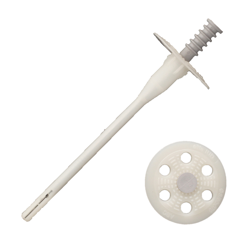 100 fixations d'isolant polyvalentes à frapper - clou acier - Ø8x255mm - SCELL-IT - FIMAX08255