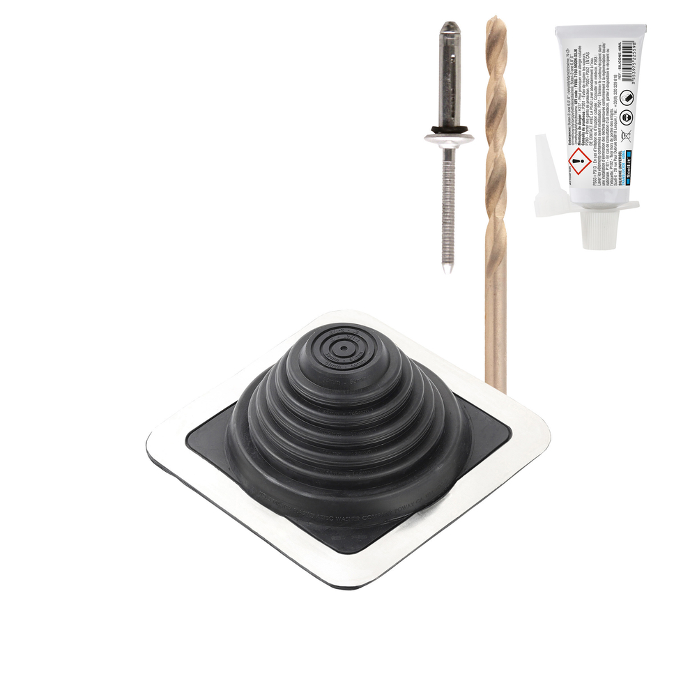 Kit sortie toiture fibrociment SCELL-IT pour conduits Ø0-146 - SCELL-IT - KIT-MF146-FIBRO