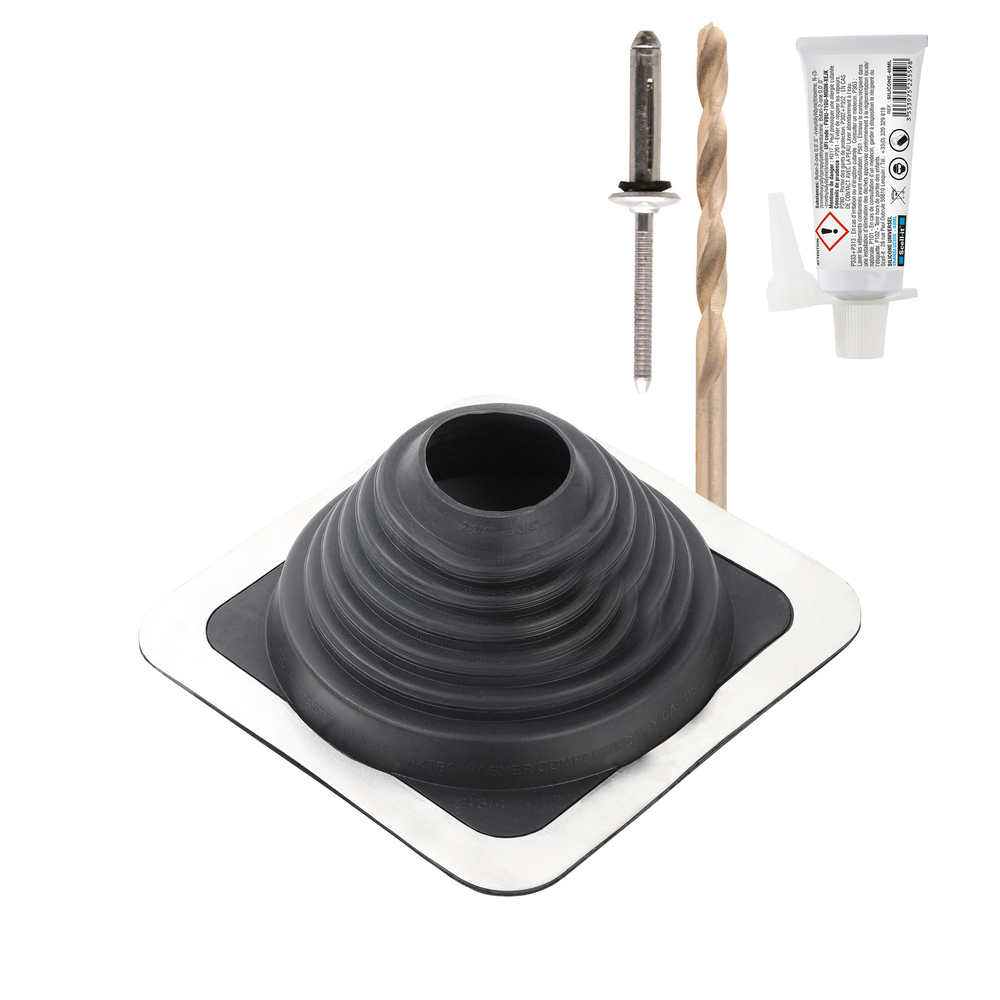 Kit sortie toiture fibrociment SCELL-IT pour conduits Ø69-177 - SCELL-IT - KIT-MF177-FIBRO