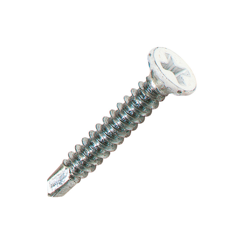 1000 vis autop. pour menuiserie PVC - ezp - tf 120°  blanc RAL9016 - Ø3,9x19mm - SCELL-IT - PVCFW39019