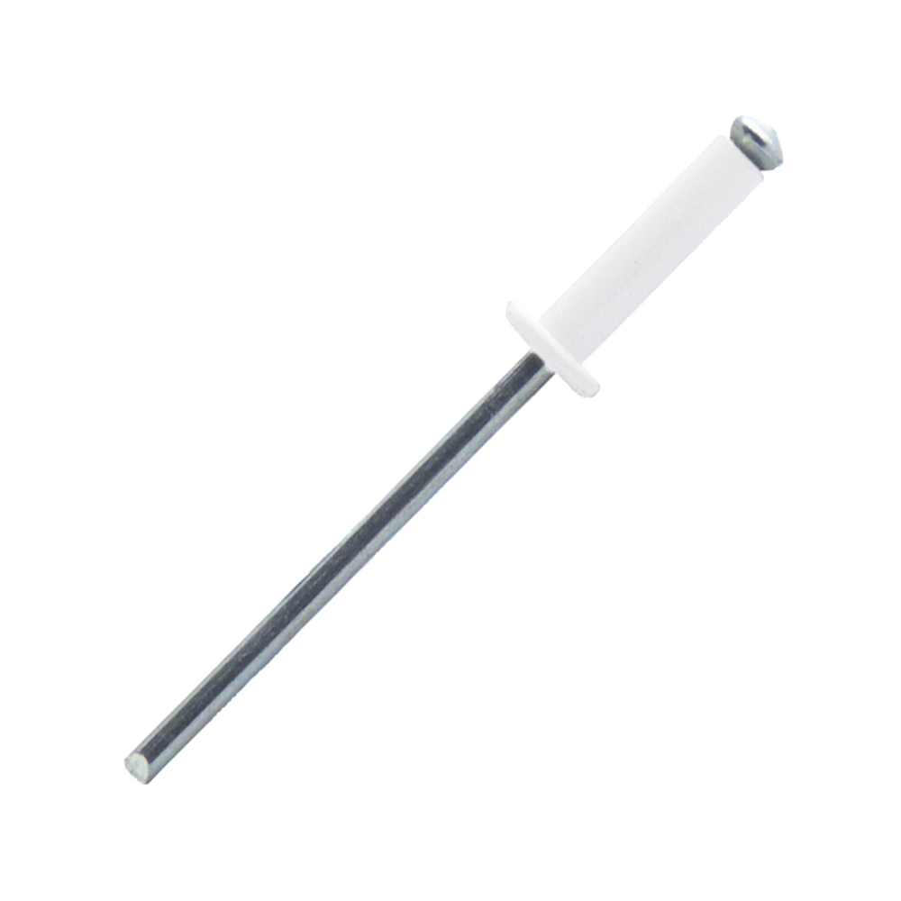 250 rivets éclatés à aluminium/acier à tête plate à RAL9003 à Ø4x16mm - SCELL-IT - PWD4016