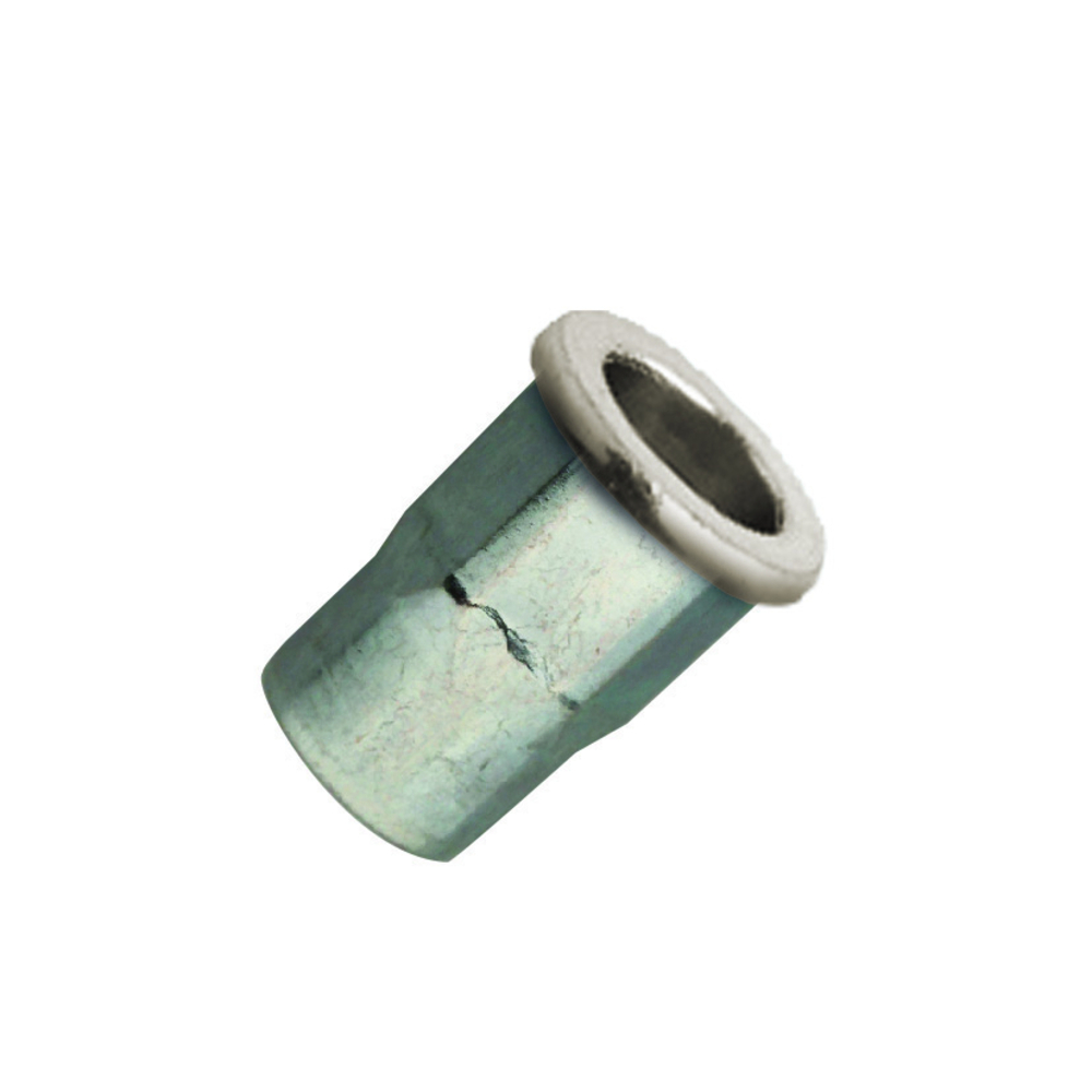 250 écrous semi hexagonal à acier à tête plate à M10x22mm - SCELL-IT - SHCD1040