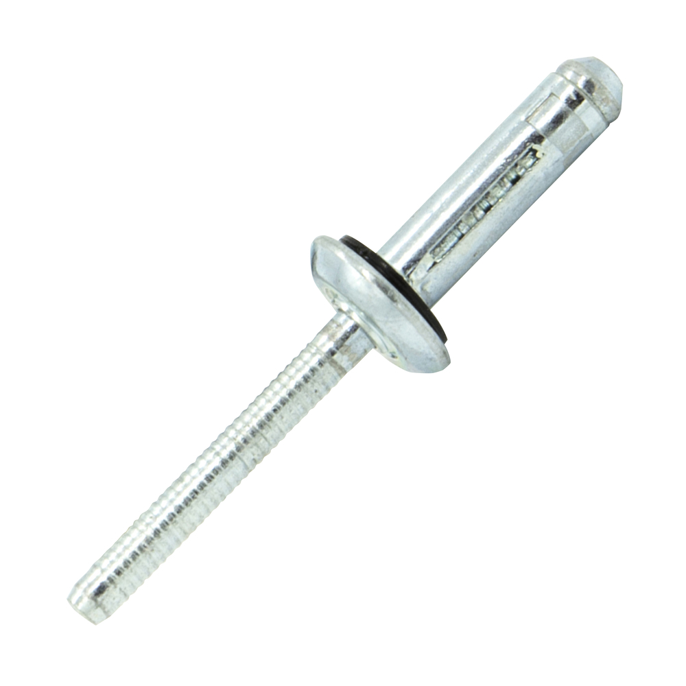 250 rivets étoilés à acier/acier à tête plate à rondelle étanch. à Ø6,3x20,2mm - SCELL-IT - WESD6320-BC