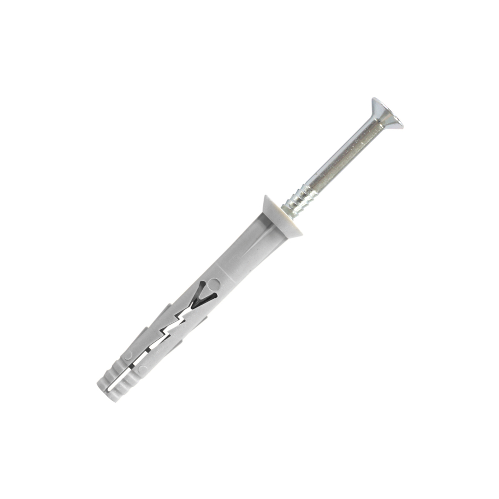 100 chevilles à frapper tête fraisée - clou acier zingué - Ø6x55mm - SCELL-IT - YZF6055