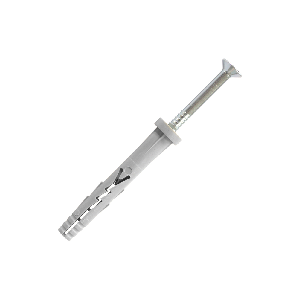 1 chevilles à frapper tête plate - clou acier zingué - Ø6x32mm - SCELL-IT - YZP6032-S600