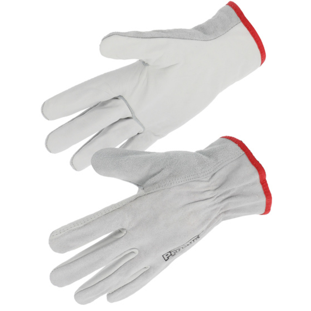 Gant paume fleur de bovin Dos croûte Coloris naturel - SINGER - 50FC