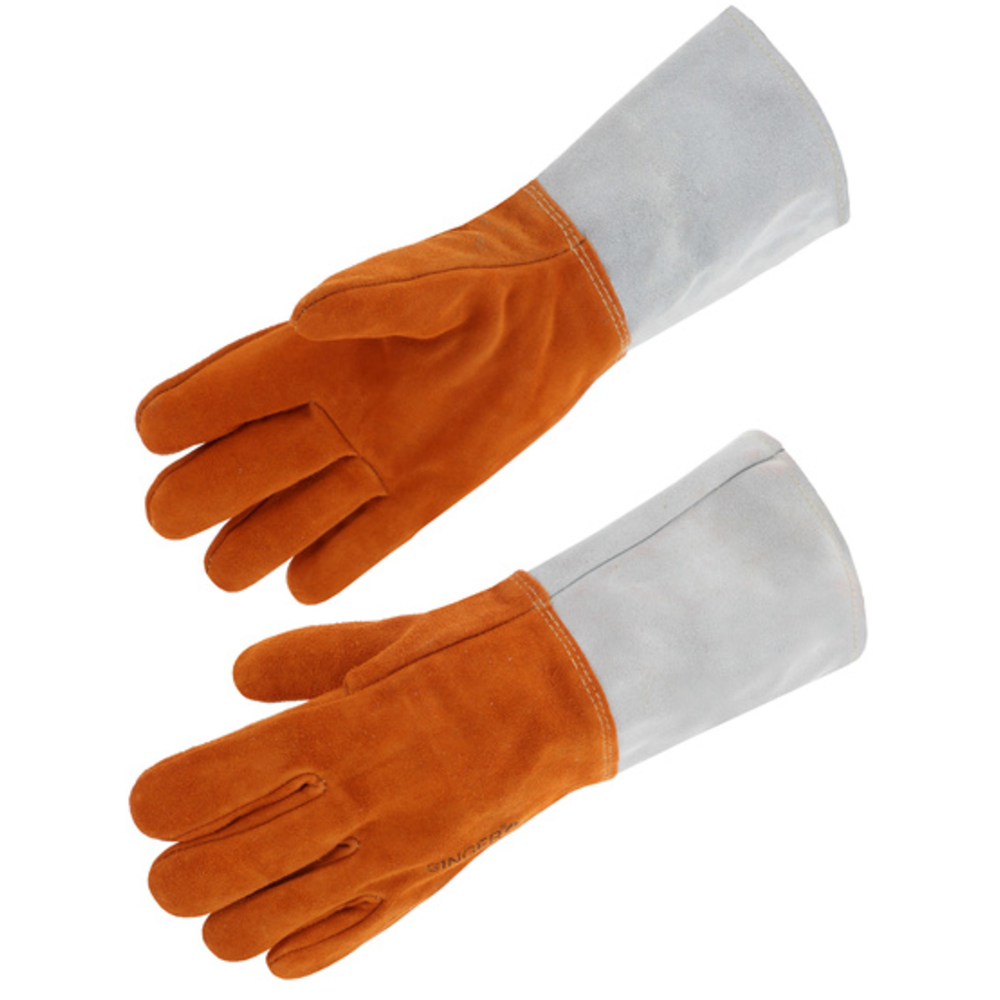 Gant tout croûte de bovin Ignifuge Doublé molleton Cousu fil para-aramide T10 - SINGER - 51SIP15