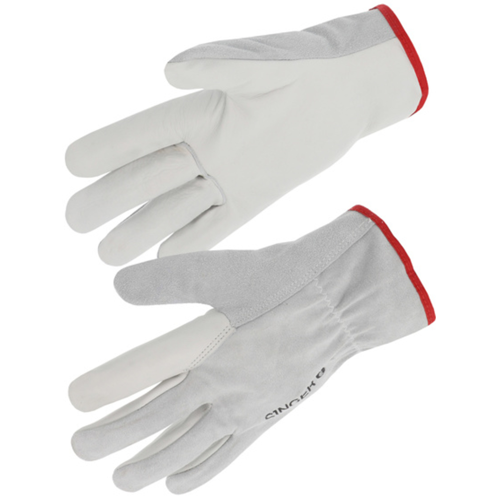 Gant manutention paume fleur bovin Dos croûte Serrage élastique - SINGER - 56GSN