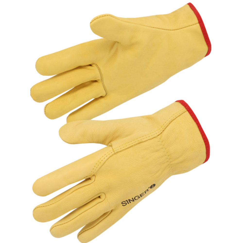 Gant tout fleur bovin jaune Serrage élastique - SINGER - 56GY