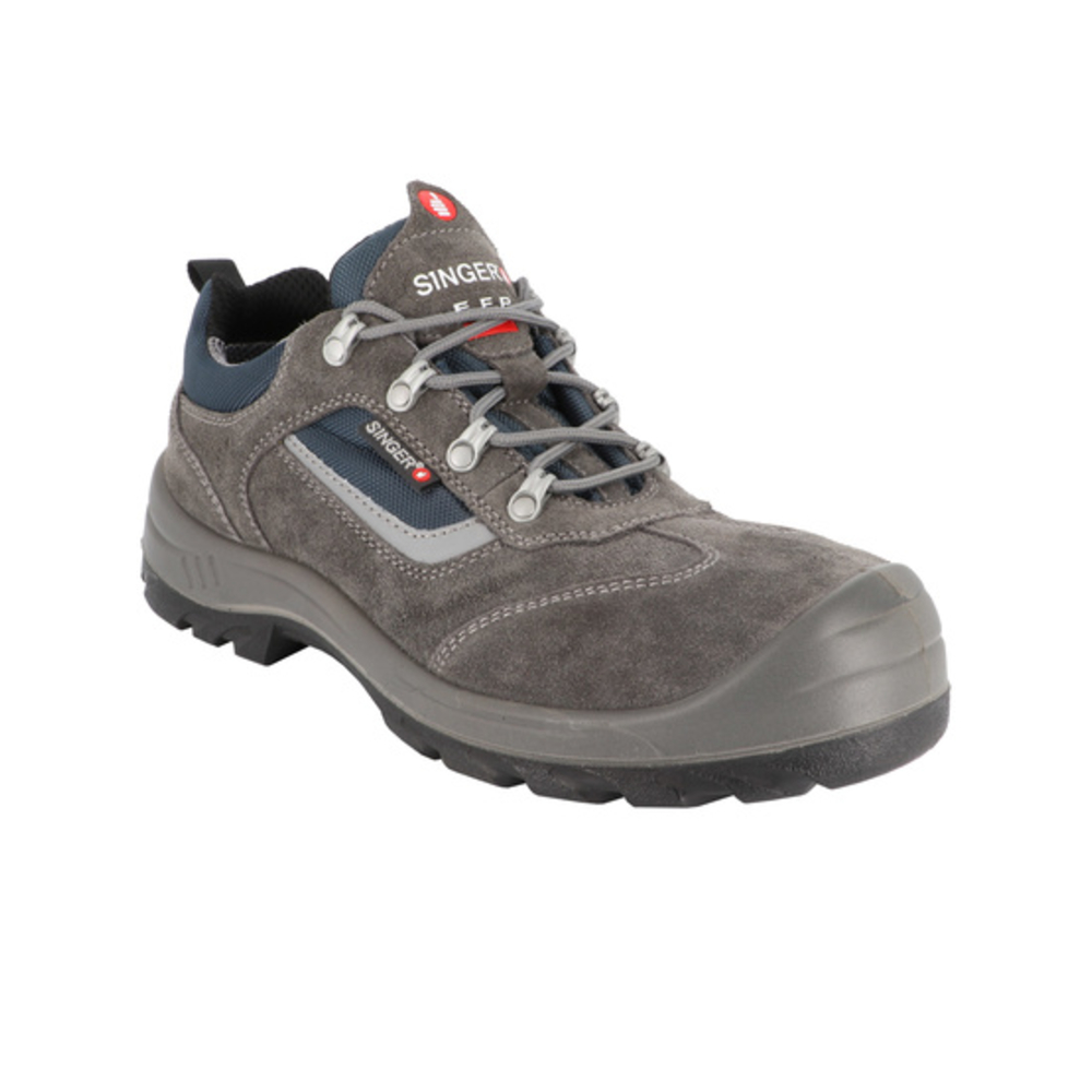 Chaussures basses cuir croûte velours S1PL FO SR - SINGER - ALBI