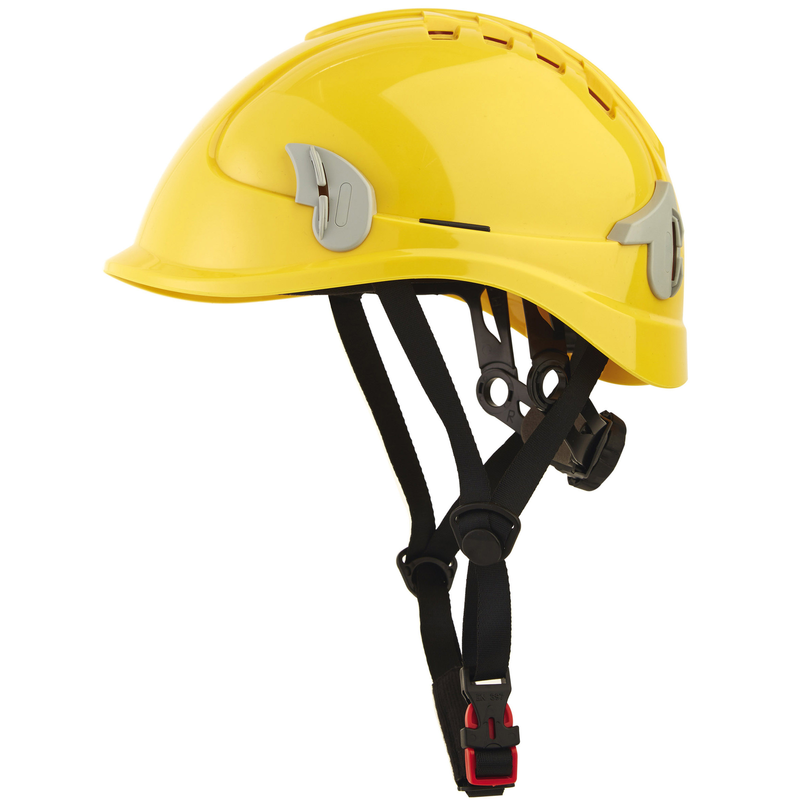 Casque monteur ventilé + jugulaire jaune SINGER - ALPINJ