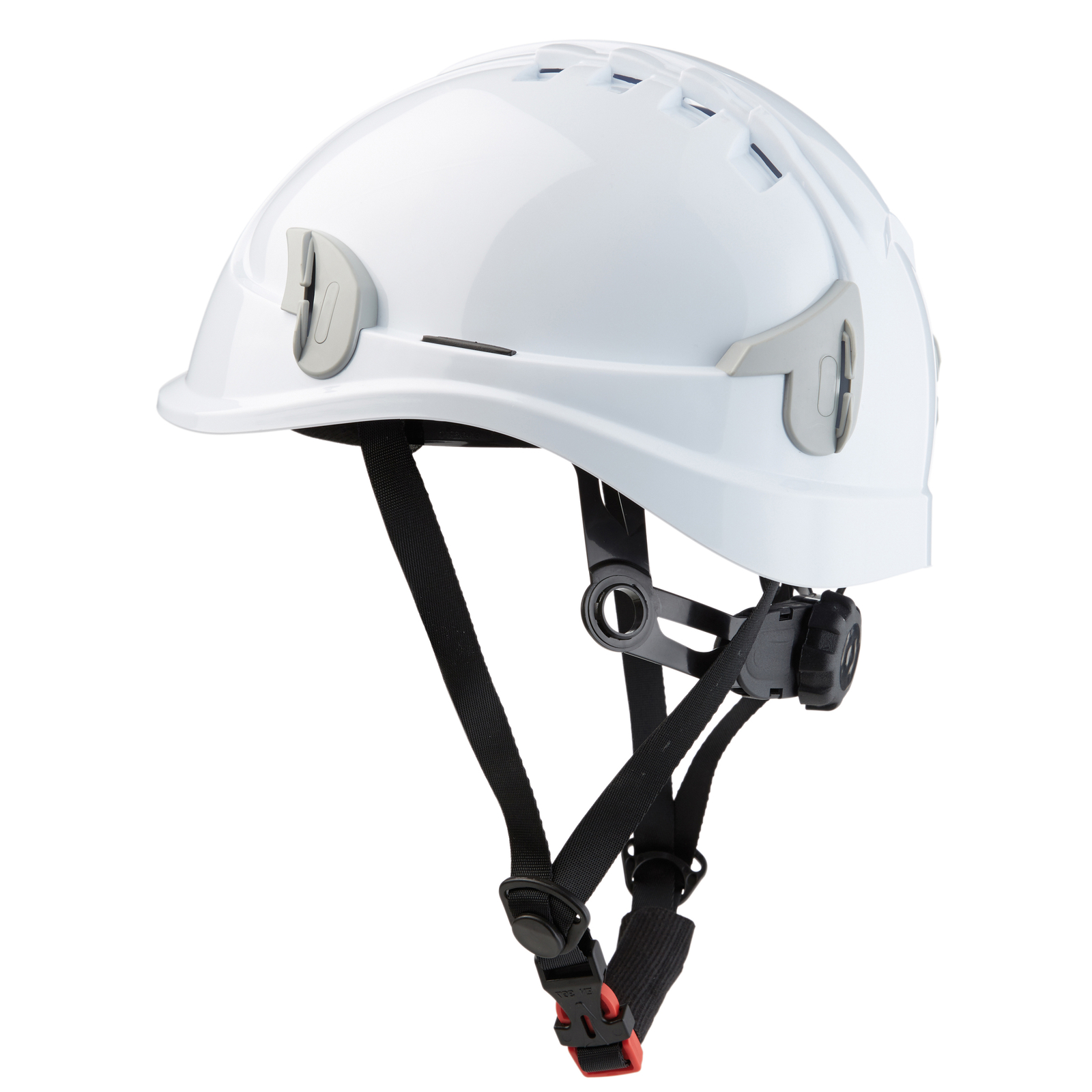 Casque monteur ventilé + jugulaire blanc SINGER - ALPINW