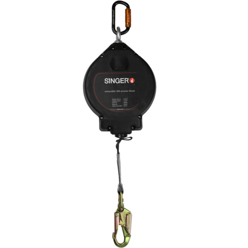 Antichute à rappel automatique à sangle polyester rétractable 10 mètres - SINGER - ARAWEB100