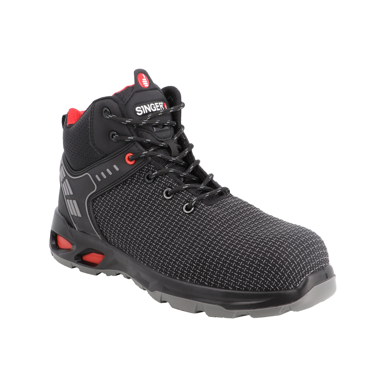 Chaussure haute de sécurité noire S3S FO SR - SINGER - ARMADA