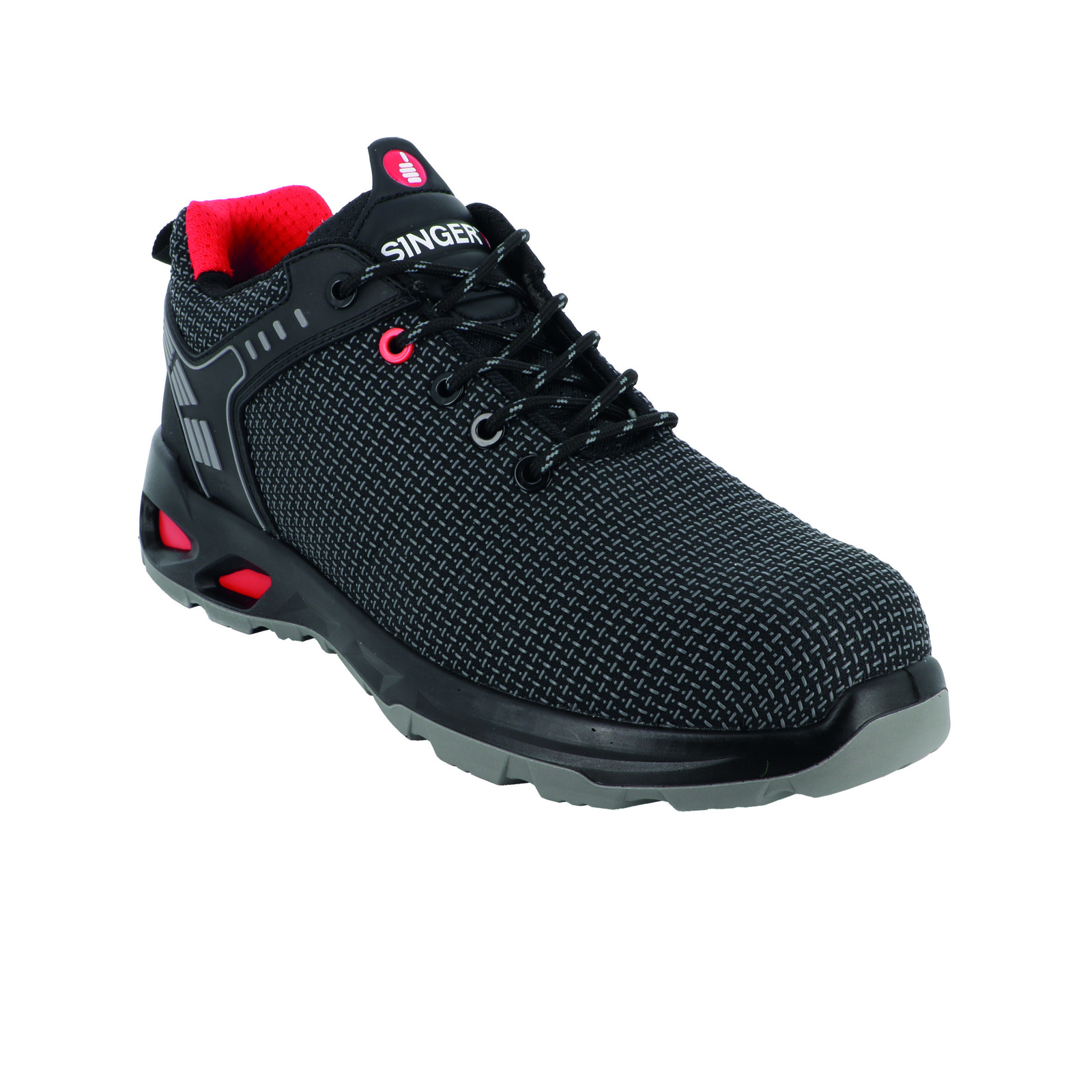 Chaussure de sécurité basse TPU noir S3S FO SR - SINGER - ARMADILLO
