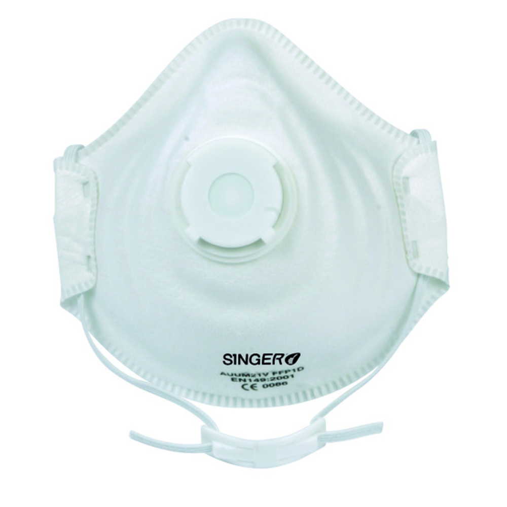 Demi-masque confort Valve FFP1 NR D - Lot de 10 - SINGER - AUUM21V