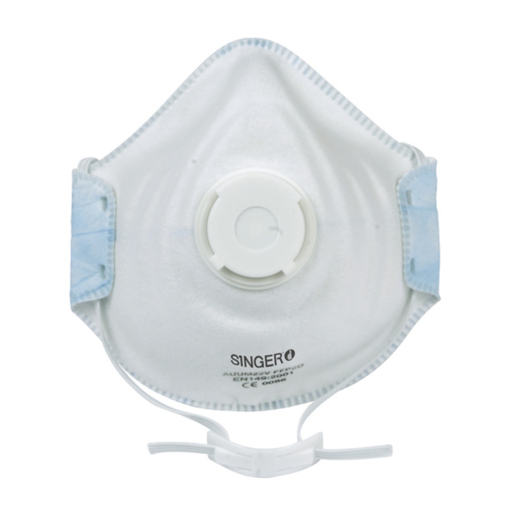 Demi-masque confort Valve FFP2 NR D - Lot de 10 - SINGER - AUUM22V