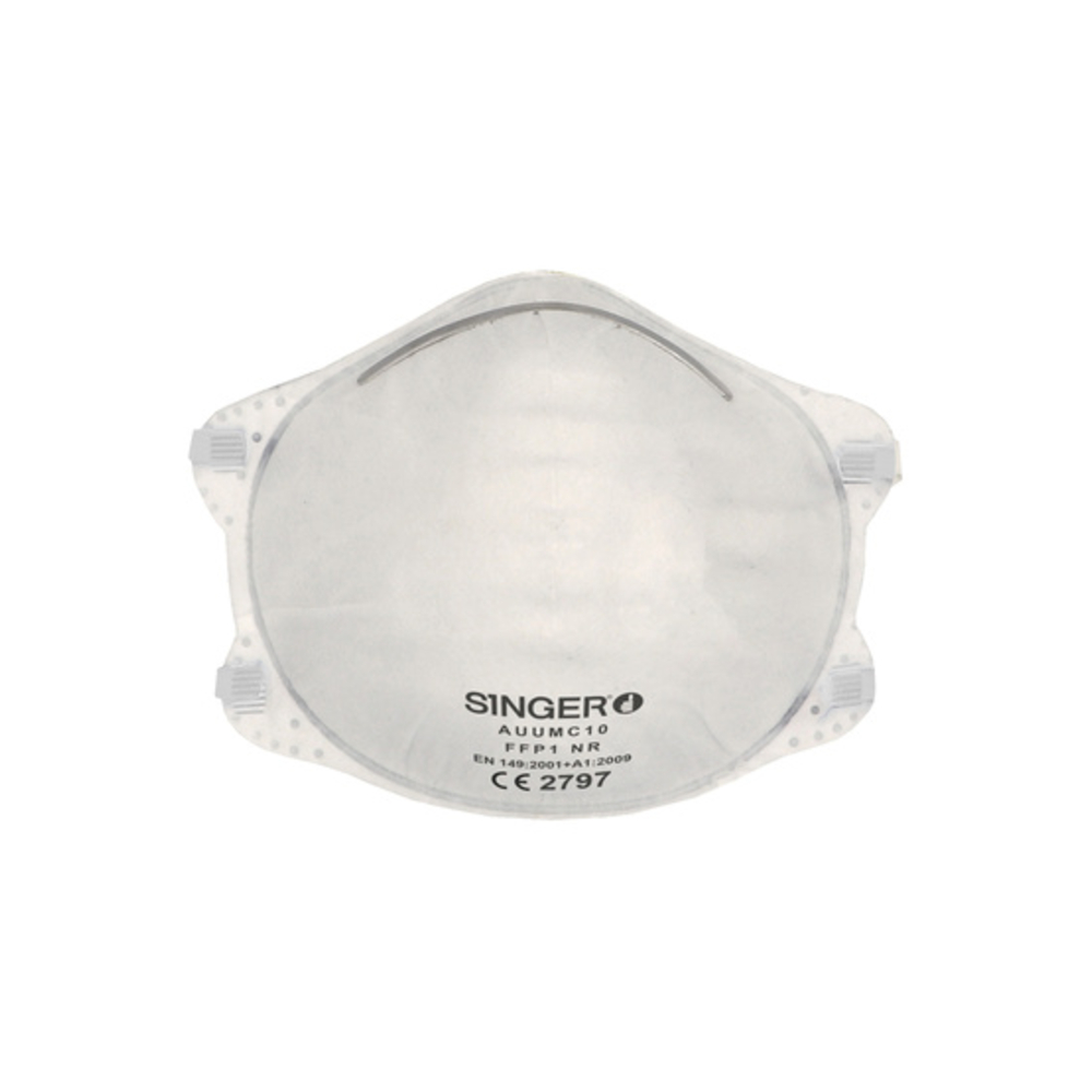 Demi-masque préformé FFP1 NR - Lot de 20 - SINGER - AUUMC10