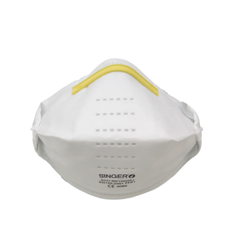 Demi-masque pliable FFP1 NR D - Lot de 20 - SINGER - AUUMP100SL