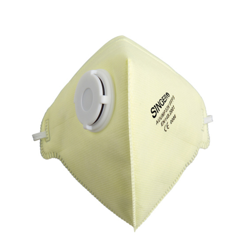 Demi-masque pliable avec valve FFP3 NR - Lot de 20 - SINGER - AUUMP33V