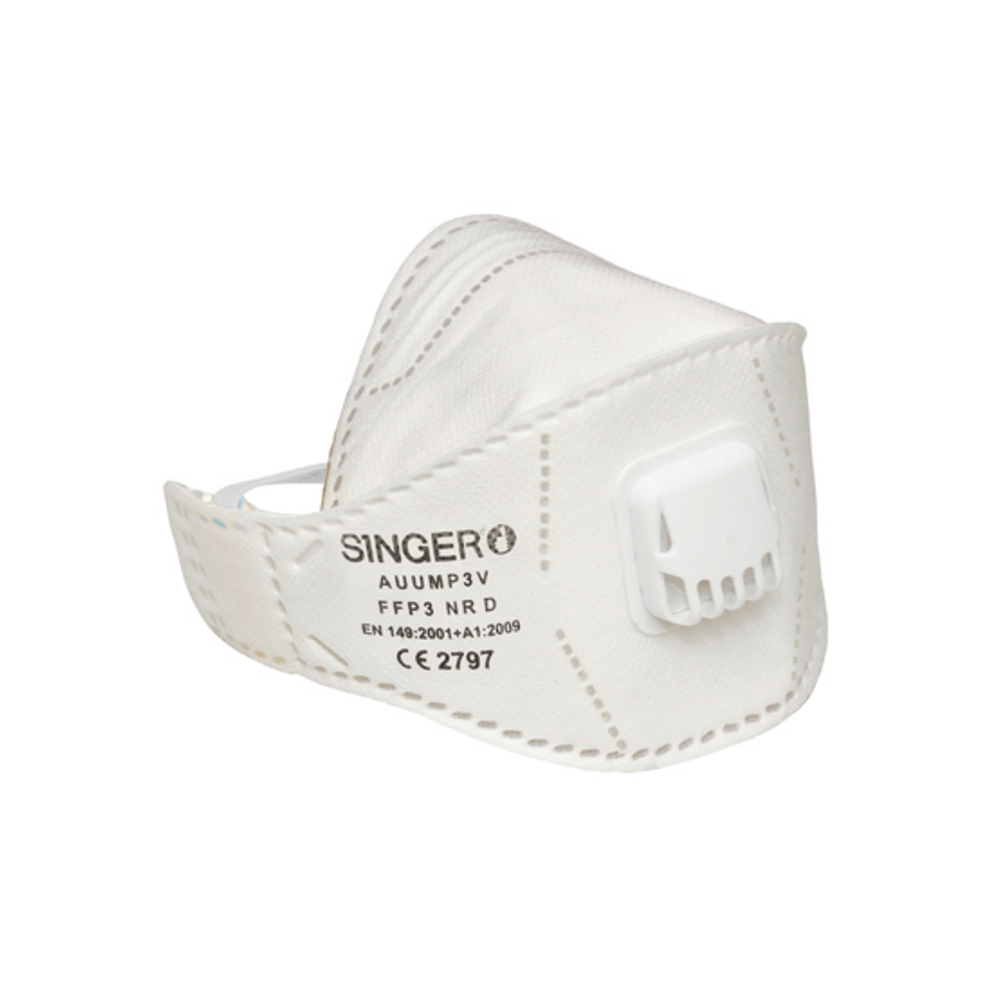 Demi-masque pliable FFP3 NR D Lot de 20 pièces - SINGER - AUUMP3V