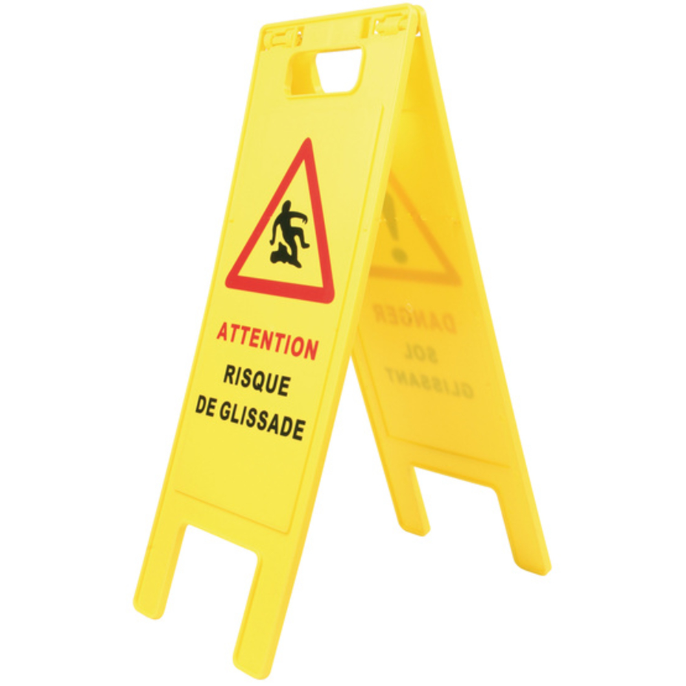Balise pliable Danger sol glissant/Risque de glissade - SINGER - BALPL1