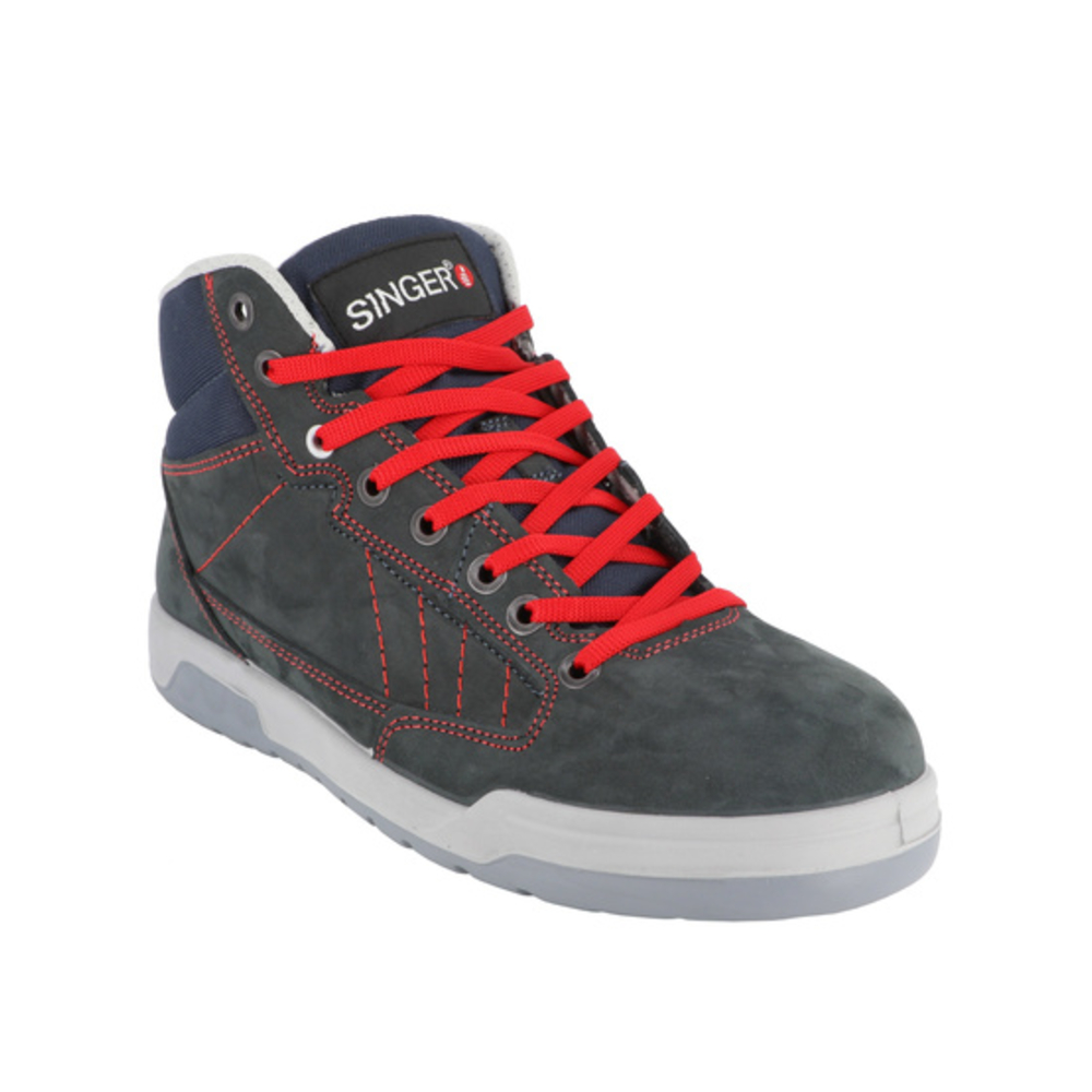 Chaussures hautes type running cuir Nubuck S3 SRC - SINGER - BARYO