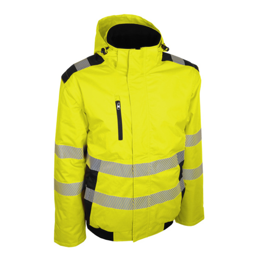 Blouson jaune haute visibilité 100% polyester enduit PU - SINGER - BRAVA