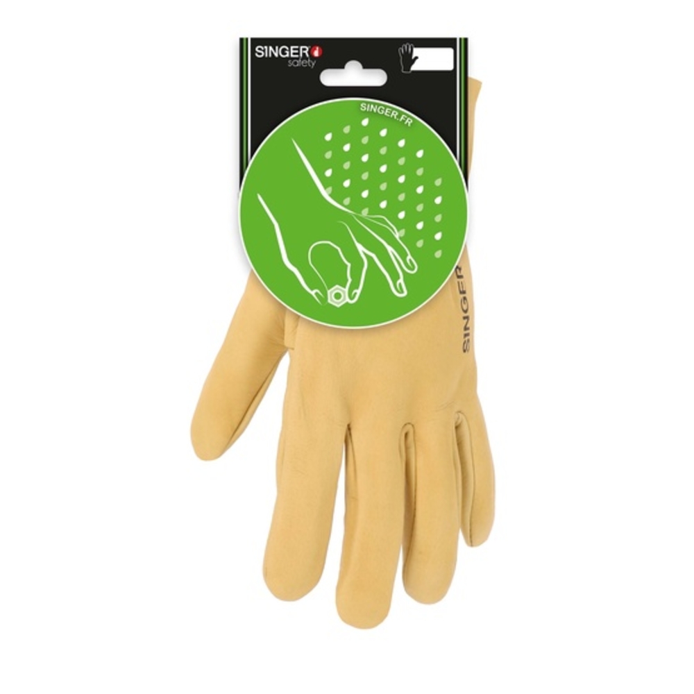 Gant tout fleur de bovin Hydrofuge Serrage élastique - SINGER - C50GHB