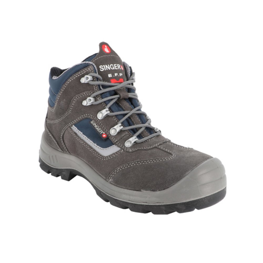 Chaussures hautes cuir croûte velours S1PL FO SR - SINGER - CADIX