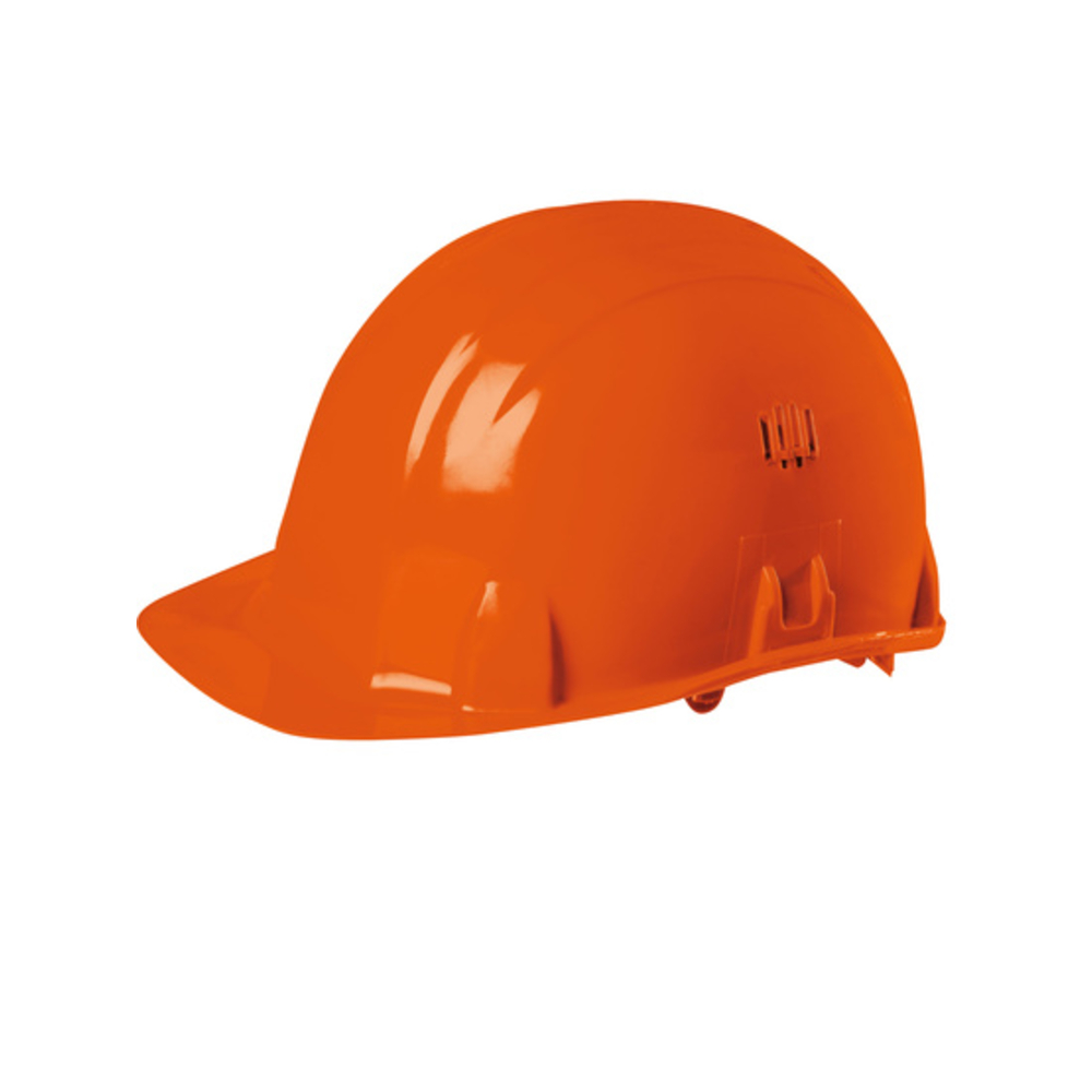 Casque de chantier en polyéthylène orange - SINGER - CASORANGE