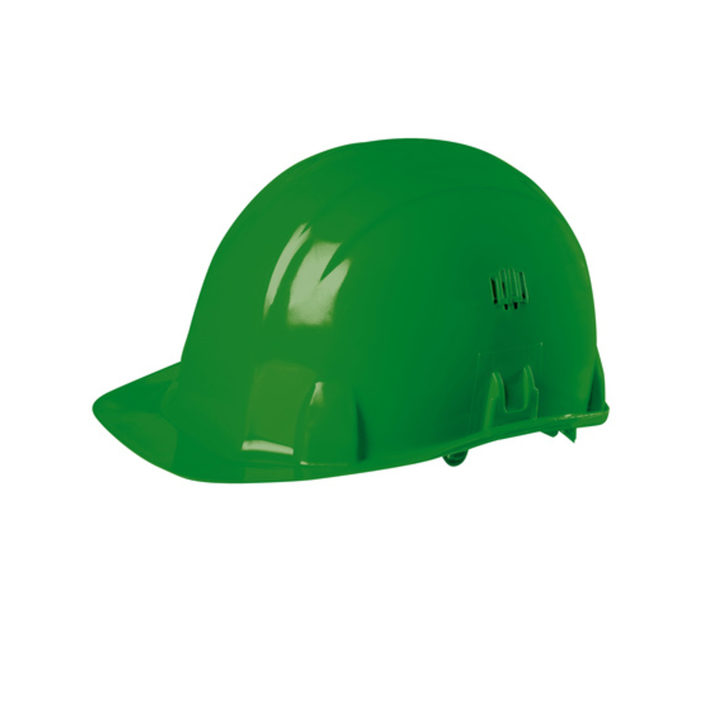 Casque de chantier en polyéthylène vert - SINGER - CASVERT
