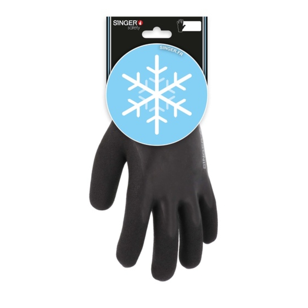 Gants nylon enduits latex double coucheDoublé acrylique - SINGER - CLAT57