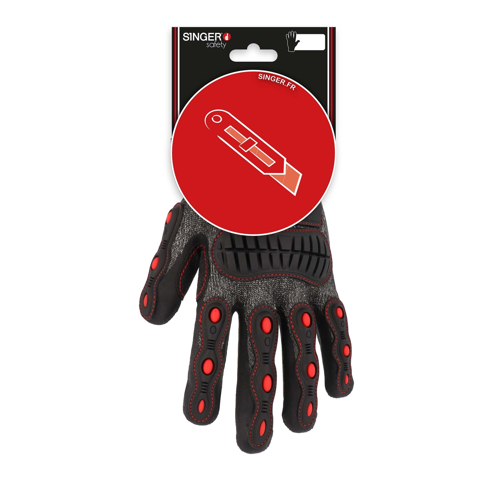 Gant PEHD enduit nitrile avec mousse protection chocs SINGER - CPHS500P